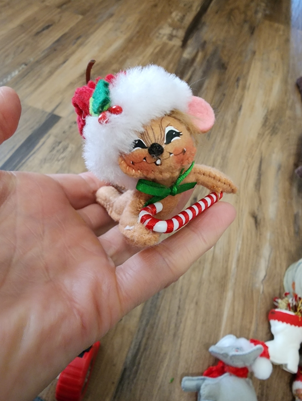 2018 Annalee Christmas Mouse With Candycane